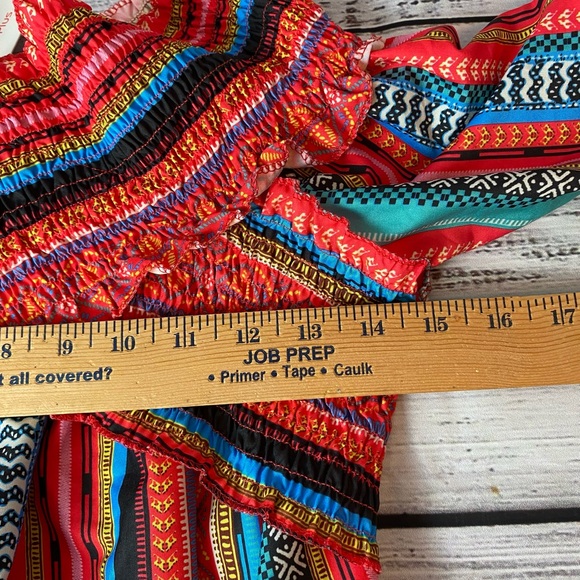 OC Order Plus Dress Women’s Medium Crisis Cross Ruched Top - Picture 4 of 5